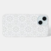 ミニマリスト ホワイト フラワー iPhone 15 Pro Max Case-Mate iPhoneケース (裏面 (横))