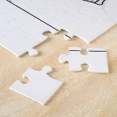 ミニマリスト・ボストン・マサチューセッツ ジグソーパズル (側面)