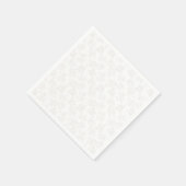 ミニマリスト ボタニカル フラワー柄 ベージュ ゴールド スタンダードカクテルナプキン (角)