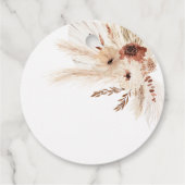 ミニマリスト ボーホー ウェディング フェイバータグ サンクス タグ (裏面)