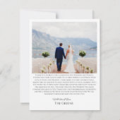 ミニマリスト ボーホー サンクスカード サンキューカード (裏面)