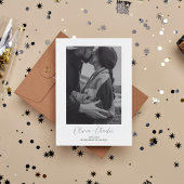 ミニマリスト ボーホー フォト ウェディング セーブ ザ デート 招待状