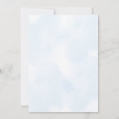 ミニマリスト ボーホー フラワー バースデー 招待状 (裏面)