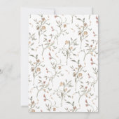 ミニマリスト ボーホー ボタニカル ウェディング 招待状 (裏面)