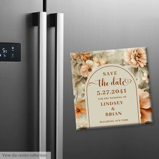 ミニマリスト ボーホ テラコッタ ベージュ サージュ セーブ デート マグネット