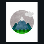 ミニマリスト・マウンテンズアート ポスター<br><div class="desc">ミニマモダンリストのアート。リビングや飾オフィスに最適。</div>