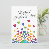 ミニマリスト・マザーズ・デイデザイン 招待状 (スタンド正面)