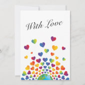 ミニマリスト・マザーズ・デイデザイン 招待状 (裏面)