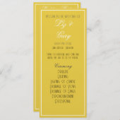 ミニマリスト・マスタード・イエロー・プログラム プログラム (正面/裏面)