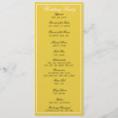 ミニマリスト・マスタード・イエロー・プログラム プログラム (裏面)