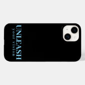 ミニマリスト マットブラック ビジョンを解き放て 引用P Case-Mate iPhoneケース (裏面 (横))