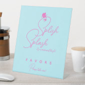 ミニマリスト・マーメイド誕生日パーティーの好意 台座サイン (インサイチュ)