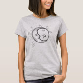ミニマリスト・ムーンTシャツ Tシャツ (正面)