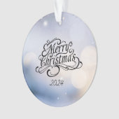 ミニマリスト メリークリスマス オーナメント (正面)