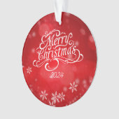 ミニマリスト メリークリスマス オーナメント (正面)