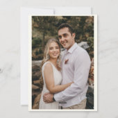 ミニマリスト メリー 結婚式 ウェディング 二枚の写真  シーズンカード (裏面)