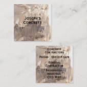 ミニマリスト、モダン建築契約者 スクエア名刺 (正面/裏面)