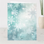 ミニマリスト モダン オーダーメイド クリスマス カード (裏面)