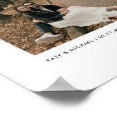 ミニマリスト モダン カップル フォト オーダーメイド ネーム ポスター (角)