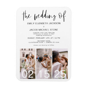 ミニマリスト モダン シンプル ウェディング マグネット