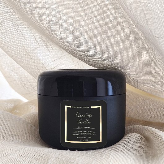 ミニマリスト モダン タイポグラフィー  ゴールド フレーム  スクエア  サイズ スクエアシール