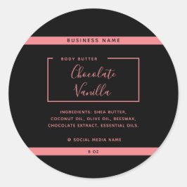 ミニマリスト モダン タイポグラフィー ブラック 製品 ラベル