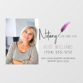 ミニマリスト モダン ピンク & ホワイト 司法書士 フォト ウィンドウサイン (シート)