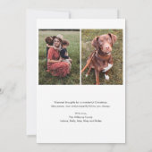 ミニマリスト モダン フォト クリスマス ホリデー カード (裏面)