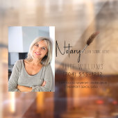 ミニマリスト モダン ブラウン＆ホワイト 司法書士 フォト ウィンドウサイン (シート2)