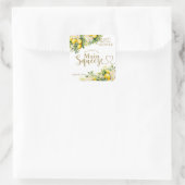 ミニマリスト モダン メイン スクイーズ ブライダル シャワー スクエアシール (バッグ)