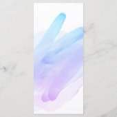 ミニマリスト モダン 水彩 青と紫 メニュー (裏面)