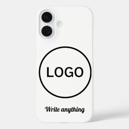 ミニマリスト モノクロ 円形 ロゴ iPhone カー Case-Mate iPhoneケース (裏面)