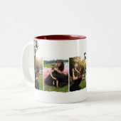 ミニマリスト・モノグラカスタムム・・フォトコラージュ・マザー ツートーンマグカップ (正面左)