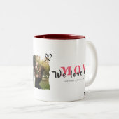 ミニマリスト・モノグラカスタムム・・フォトコラージュ・マザー ツートーンマグカップ (正面右)