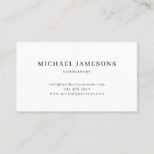 ミニマリスト・モノグラム・ロゴ・エンボス効果 名刺 (裏面)