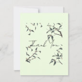 ミニマリスト ユーカリ 感謝カード | (正面)