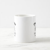ミニマリスト・ラインアート 本を読むのに良い日 コーヒーマグカップ (中央)