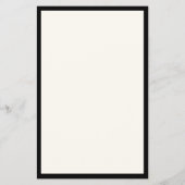 ミニマリスト ラグジュアリー ブティック ブラック/アイボリー チラシ (裏面)