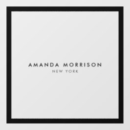 ミニマリスト ラグジュアリー ブティック ブラック/トランスパレント ウィンドウサイン