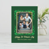 ミニマリスト ラッキー シャムロック セントパトリックデーの写真 シーズンカード (スタンド正面)