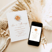 ミニマリスト・ラブは醸造ブライダルシャワー 招待状