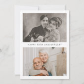 ミニマリスト ラブハート アニバーサリー 招待状 (裏面)