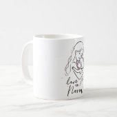 ミニマリスト・ラブマグ コーヒーマグカップ (正面左)