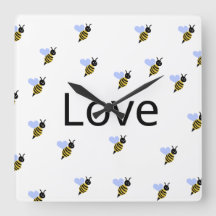 ミニマリスト ラブ ウォール クロック - ロマンチック モダン デザイン