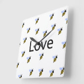 ミニマリスト ラブ ウォール クロック - ロマンチック モダン デザイン (傾斜)