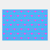 ミニマリスト·ラブ·バレンタイン·デー·ハート ラッピングペーパーシート (正面3)