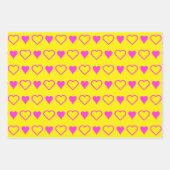 ミニマリスト·ラブ·バレンタイン·デー·ハート ラッピングペーパーシート (正面)