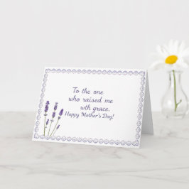 ミニマリスト・ラベンダーマザーズ・デイ・ラブ カード