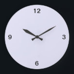 ミニマリスト。ラベンダー。 ラージ壁時計<br><div class="desc">ラベンダー色のミニマルかわいらしリストラウンドウォールクロック。この時計はどんな部屋にも合う。</div>