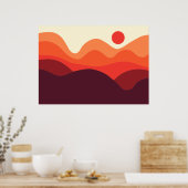 ミニマリスト ランドスケープ 190821(01) ポスター (キッチン)